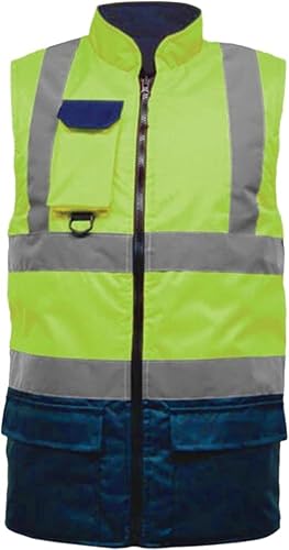100% Polyester Hi Viz Vis Body Warmer Fleece - Image 4