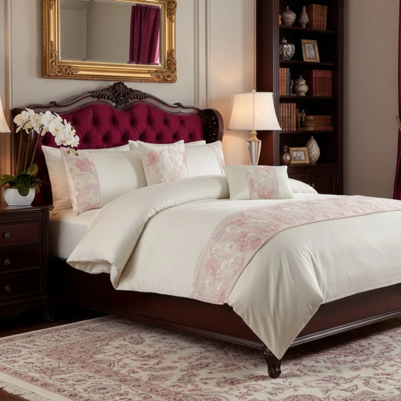 Luxury Savanna Embroidered Duvet Cover Set with Pillowcase(s) 100% Polyester - Image 3