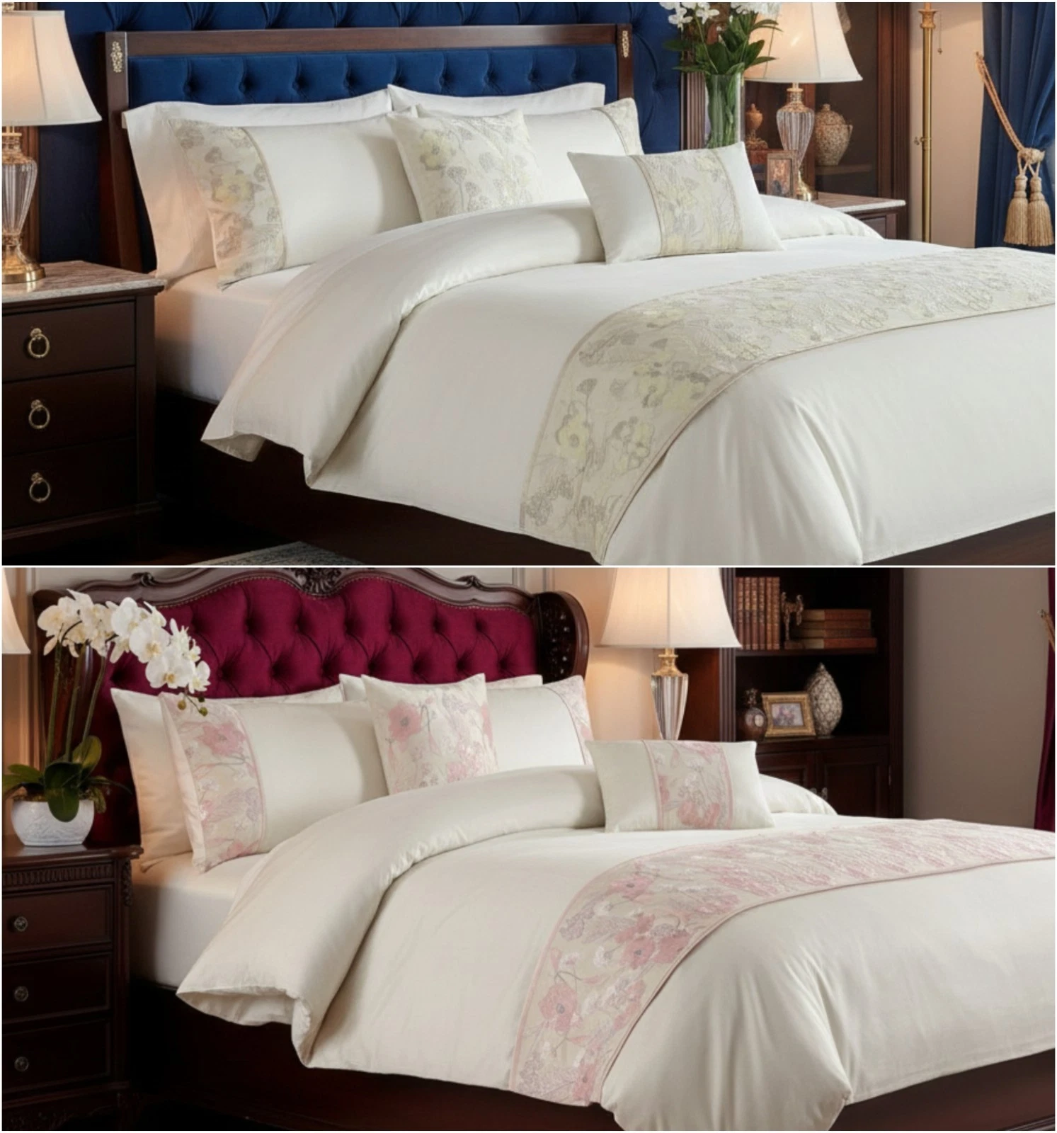 Luxury Savanna Embroidered Duvet Cover Set with Pillowcase(s) 100% Polyester - Image 5