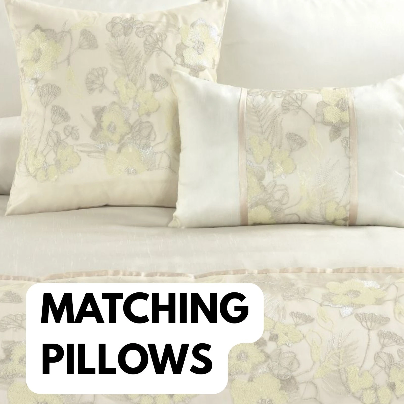 Luxury Savanna Embroidered Duvet Cover Set with Pillowcase(s) 100% Polyester - Image 2
